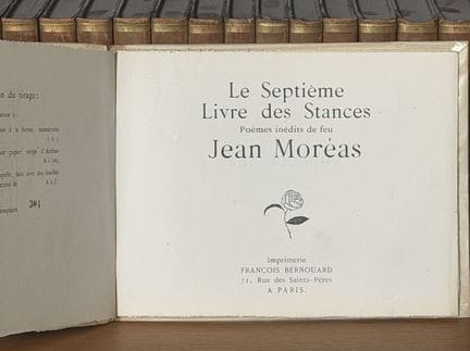 MOREAS (Jean) - El séptimo libro de las estrofas, 
