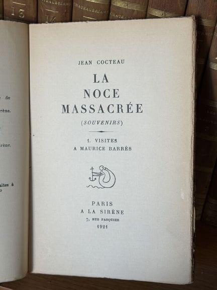COCTEAU (Jean) - La boda masacrada (recuerdos): un