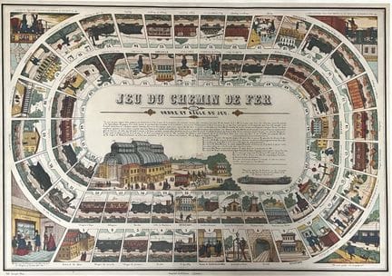 Gioco del trenino 
Riproduzione incorniciata 
38 x