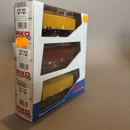 PIKO - Autriche - lot de trois wagons marchandises