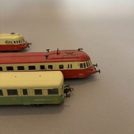 AS - France - three railcars - SNCF numbered "XBD 