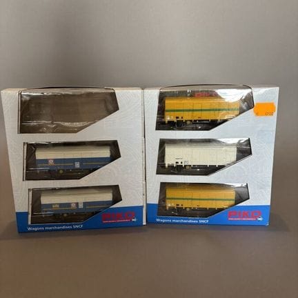 PIKO - Autriche - cinq wagons marchandise SNCF 966