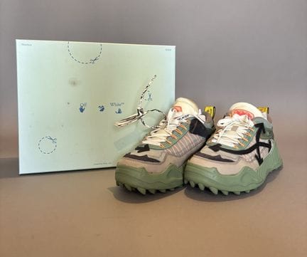 OFF-WHITE - Pair of Odsy-1000 sneakers in mint gre
