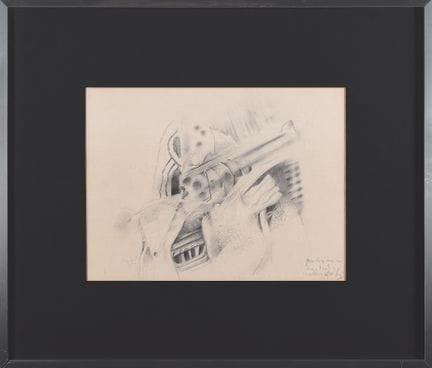 LUIS SÁEZ DÍEZ (Burgos, 1925-2010). "Pistola". Dib