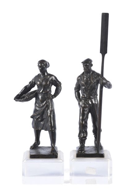 ARRUTI (XX secolo). "Arrantzal e sardinera". Bronz