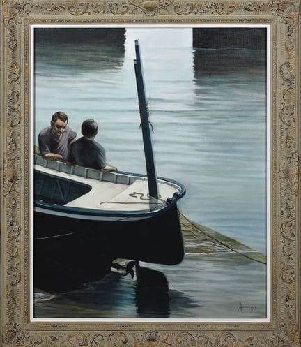 JUAN HUMARAN (Bilbao, Bizkaia, 1951). "Embarcadero