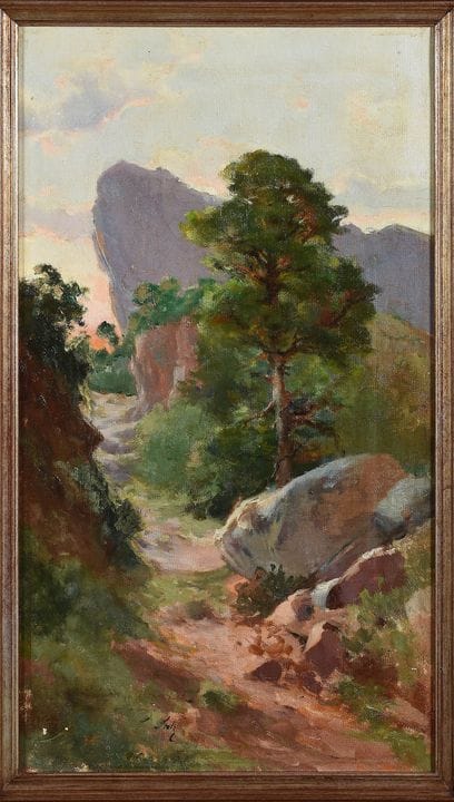 RAMÓN STOLZ SEGUÍ (Valence, 1872 - 1924). « Paysag