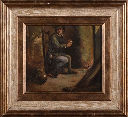 ÉCOLE NÉERLANDAISE (XIXe siècle). « Personnage dan