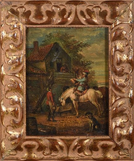 ÉCOLE NÉERLANDAISE (XIXe siècle). « Entrée de la t