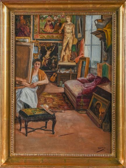 MATEU BALASCH MATEU (Barcellona, 1870-1936). "L'at