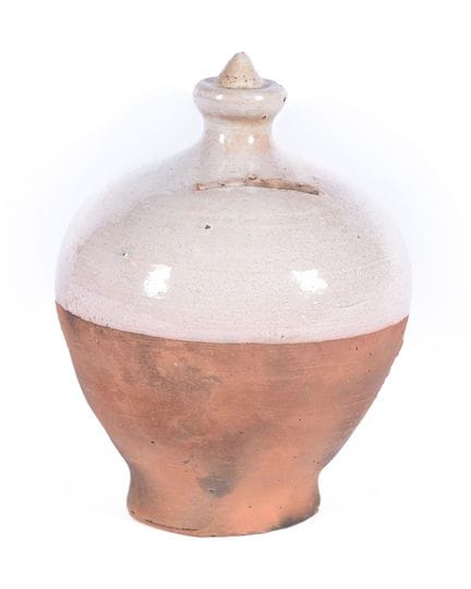 Ceramic piggy bank with glaze. Mid-20th century. 1