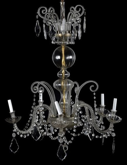 Crystal chandelier. Early 20th century. 123x94 cm