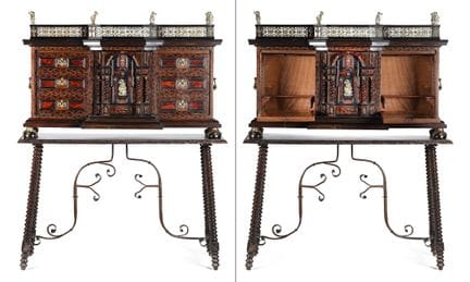 Spanish cabinet made of walnut and tortoiseshell w