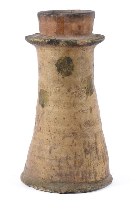 Atanor or ceramic pipe made in the folk style. 19t