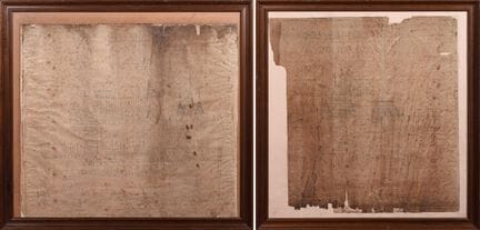 Coppia di disegni architettonici del Castello di B