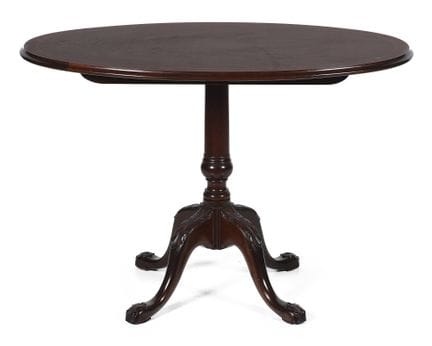 Table d'appoint à plateau basculant en bois d'acaj