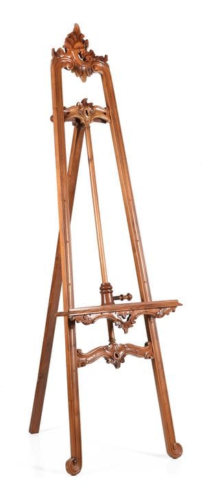 Chevalet en bois sculpté. Style Louis XV. Milieu d