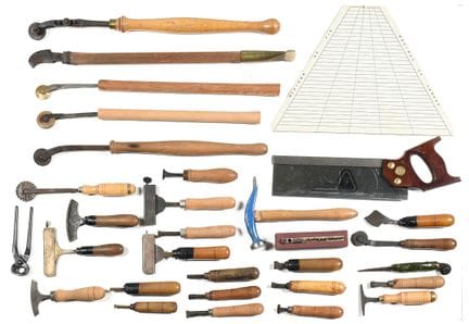 Lot d'outils de menuiserie, milieu du XXe siècle. 