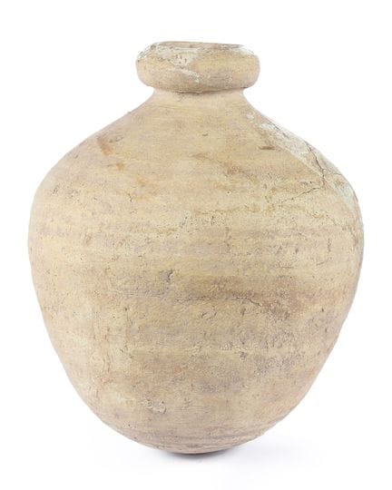 Jarre à lait en céramique. XVIIe siècle. 30 x 24 c