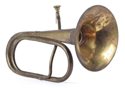 Clarinetto o tromba da comando in ottone, XX secol