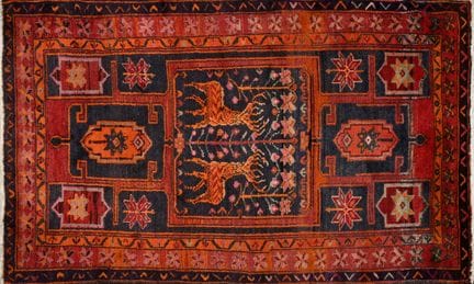 Wool rug. Mid-20th century. 210x142 cm