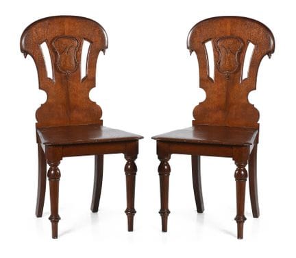 Pair of chairs made of mahogany. William IV. Engla
