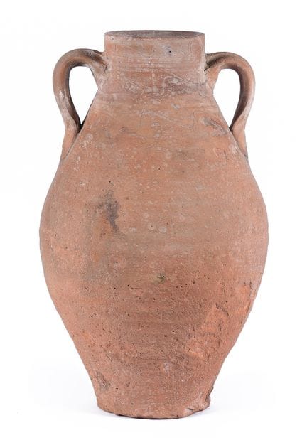 Cruche en céramique populaire. XIXe siècle. 43 x 2