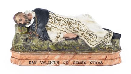 Statua in legno policromo raffigurante San Valenti