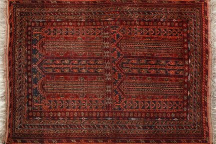 Wool rug. Mid-20th century. 120x93 cm