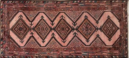 Wool rug. Mid-20th century. 200x85 cm