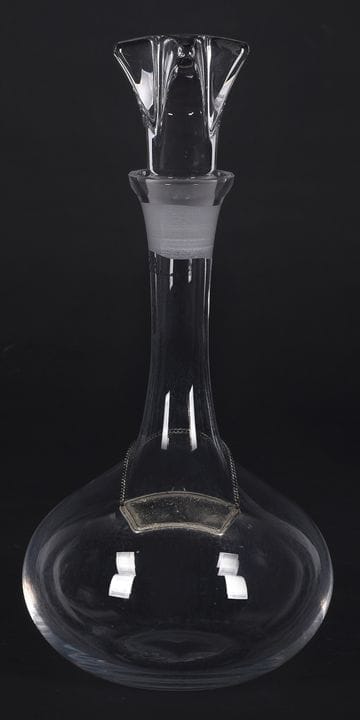Wine decanter made of glass. Paul Bocuse. 20th cen