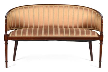 Wooden, upholstered sofa. Early 20th century. 82x1
