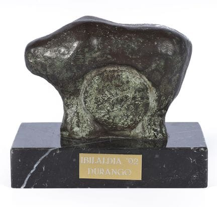 Mikeldi, trophée de « Ibilaldia'92, Durango », réa