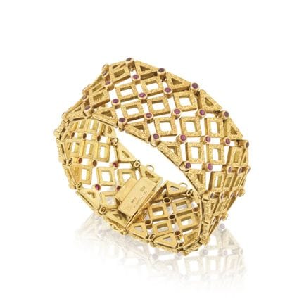 M. BUCCELLATI: PULSERA DE CINTA CON RUBÍES
De esla