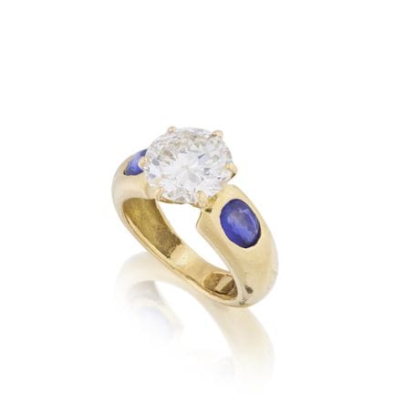 ANILLO DE DIAMANTES Y ZAFIROS
Diamante de talla br