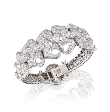 PULSERA DE DIAMANTES, ALREDEDOR DE 1950
Con un mot