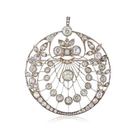 ALFILER/COLGANTE DE DIAMANTES, ALREDEDOR DE 1910
D