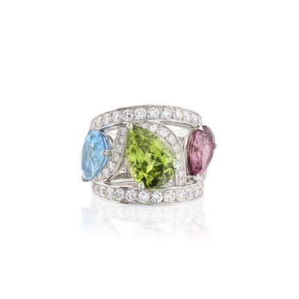 TABBAH: ANILLO CON PIEDRAS DE COLOR Y DIAMANTES
Ad