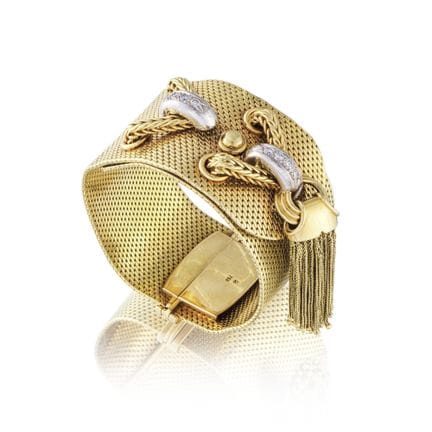 PULSERA DE DIAMANTES
Compuesta por una malla flexi