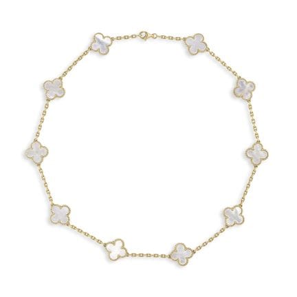 VAN CLEEF &amp; ARPELS: COLLAR «ALHAMBRA» DE NÁCAR