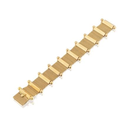 PULSERA DE MALLA DE ORO
Compuesta por una malla fl