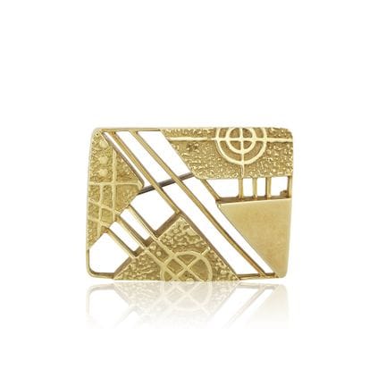 ALBERTO GIORGI: BROCHE/COLGANTE DE ORO, ALREDEDOR 