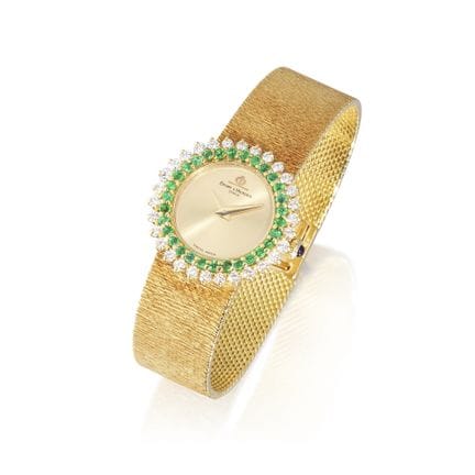 BAUME ET MERCIER: RELOJ CON ESMERALDAS, ZAFIROS Y 