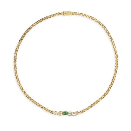VAN CLEEF &amp; ARPELS: COLLAR DE ESMERALDAS Y DIA