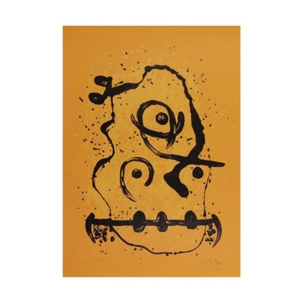 JOAN  MIRÓ (1893-1983)
Le Polyglotte-Orange, 1969 