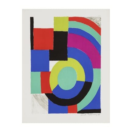 SONIA DELAUNAY (1885-1979)
La verte, 1970 
Lithogr