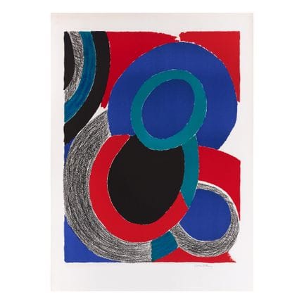 SONIA DELAUNAY (1885-1979)
Vol de nuit, 1970 
Lith