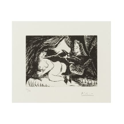 PABLO PICASSO (1881-1973)
Peintre peignant la nuqu