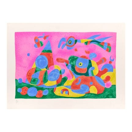 JOAN MIRÓ (1893-1983)
Le dragon rouge et bleu, de 
