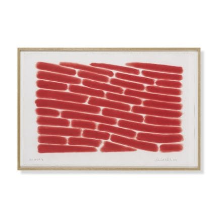 DAVID NASH (NÉ EN 1945)
Red Wall, 2019 
Pochoir en